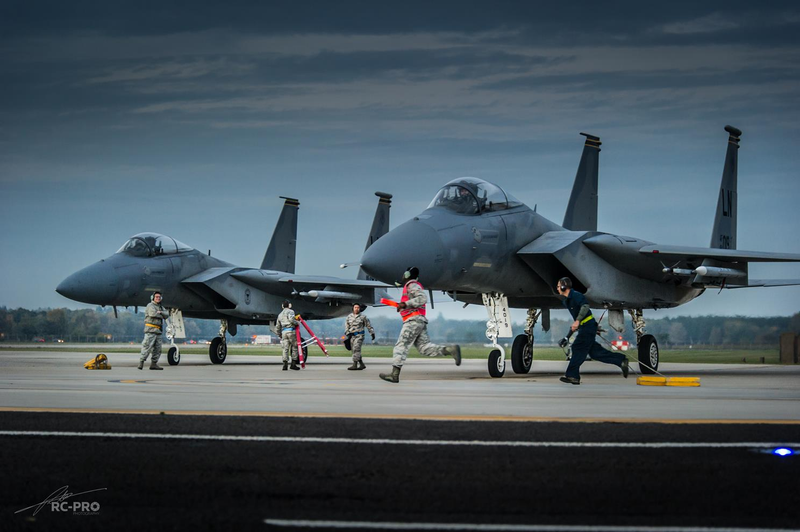 Illustration for article titled This Photo Tour Of The USAF's "Grim Reapers" F-15 Squadron Will Give You Shivers